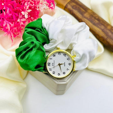 Stylish Women's Quartz Watch - Water Resistant - 1 Pc Green Strap
