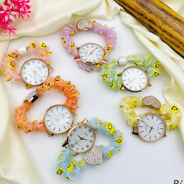 Chic Women's Quartz Watch - Pink Strap, Water Resistant - 1 Pc