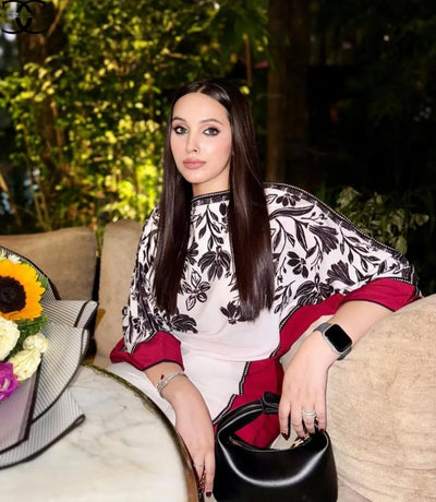 Stitched Printed Swiss Lawn set 2 Pcs