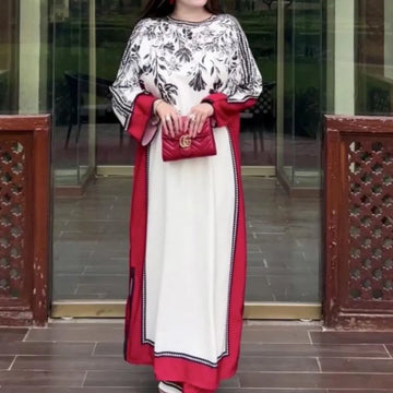 Trendy Women's Stitched Printed Swiss Lawn Shirt and Trouser Set - 2 Pcs